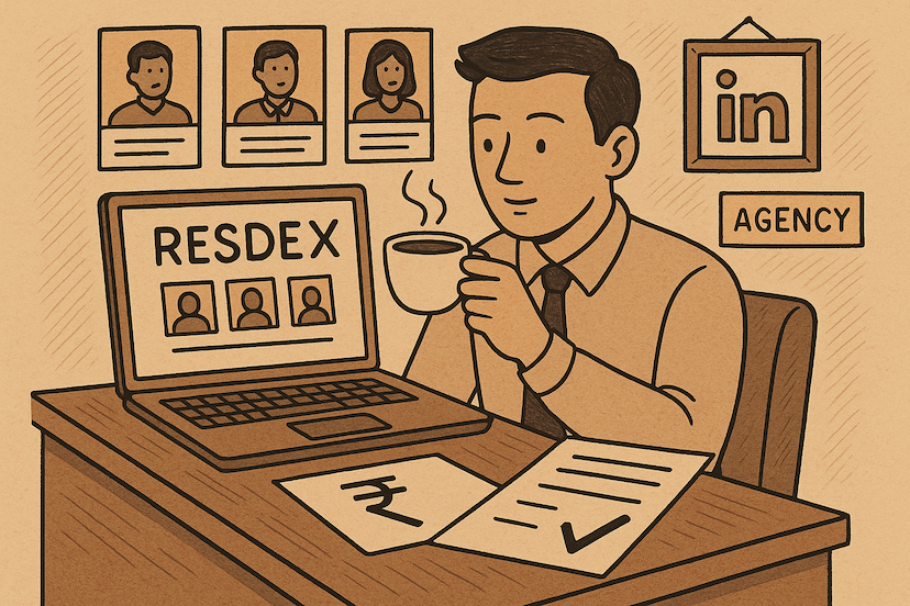 Illustration of a man in...