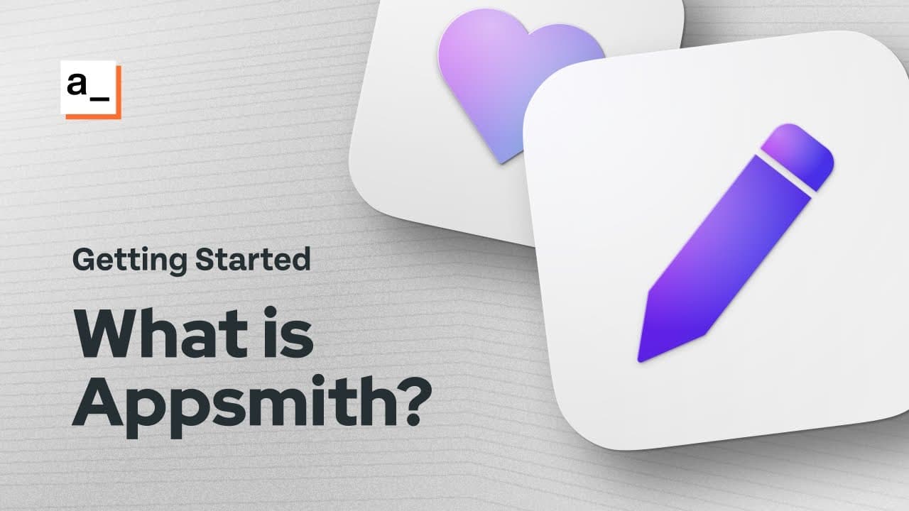 Appsmith's video section