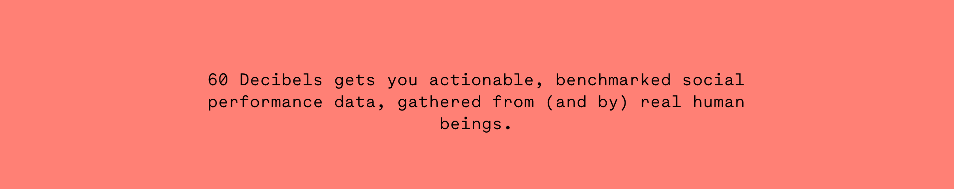 60 Decibels cover picture