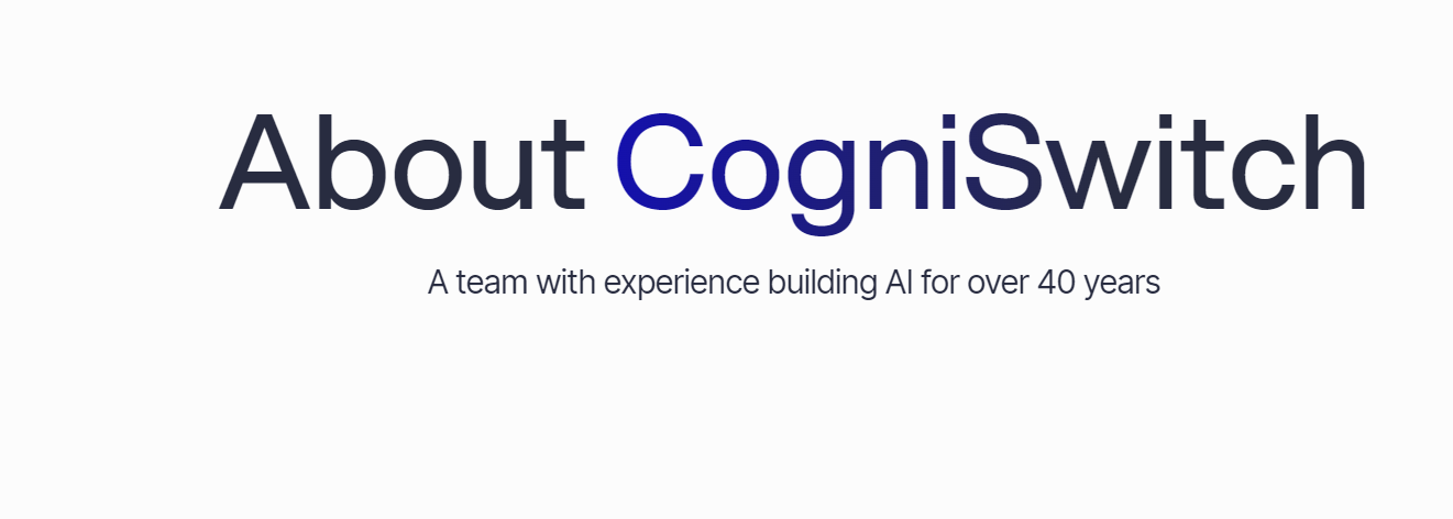 CogniSwitch cover picture