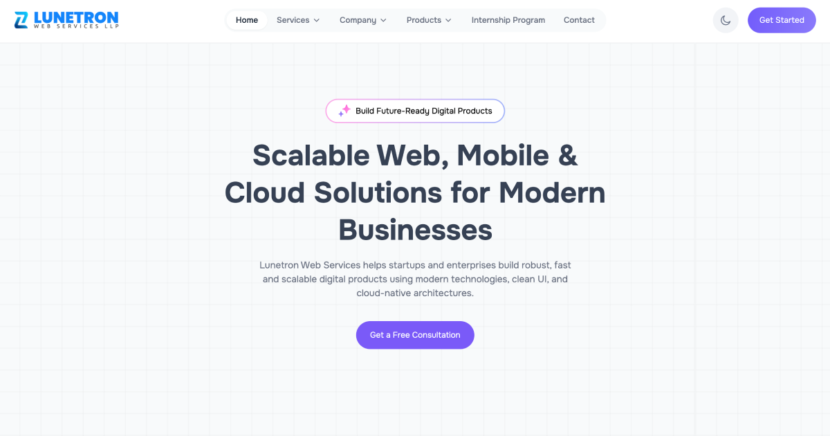 lunetron web services cover picture