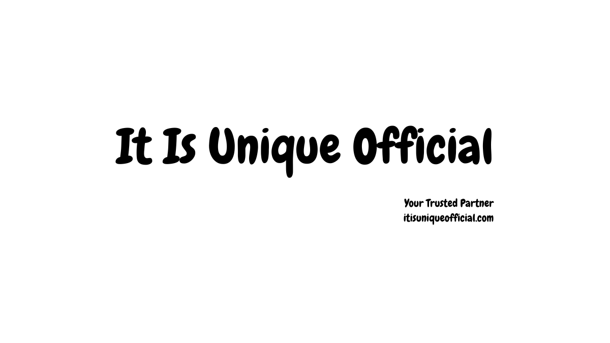 It Is Unique Official cover picture