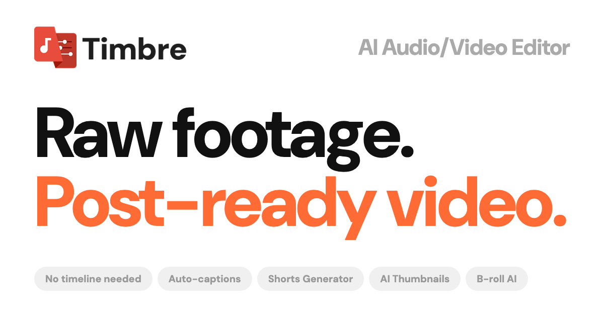 Timbre cover picture