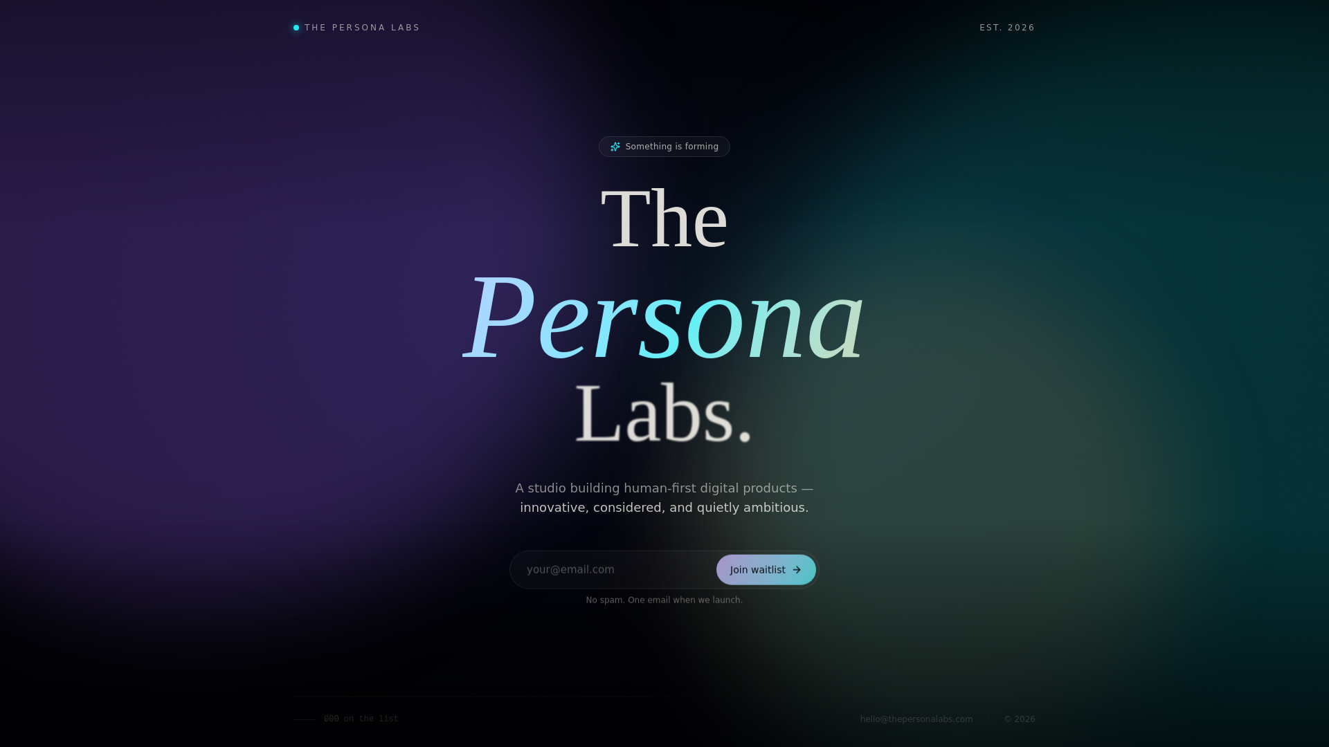 The Persona Labs cover picture