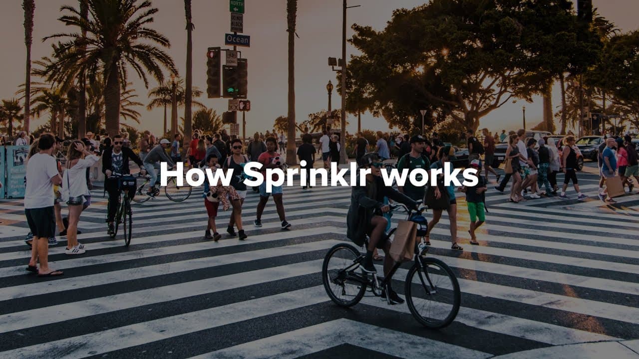 sprinklr's video section