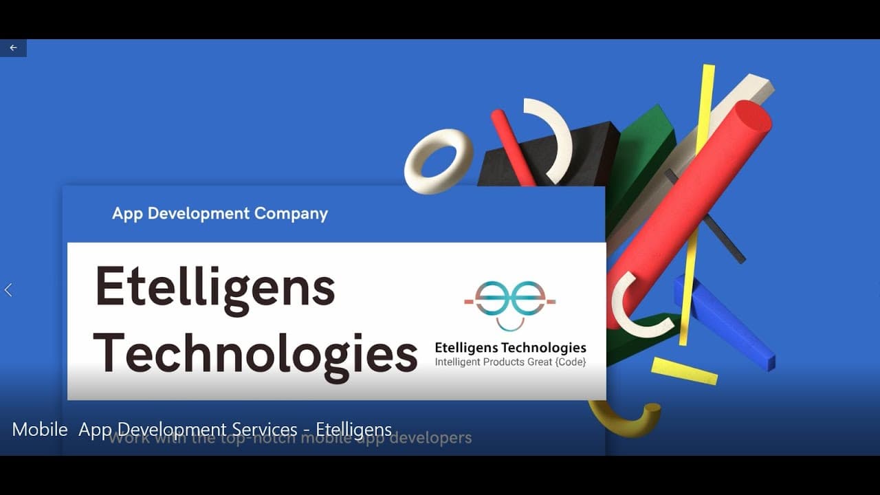 Etelligens Technologies's video section