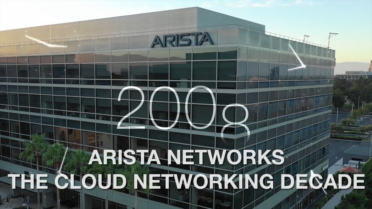 Arista Networks's video section